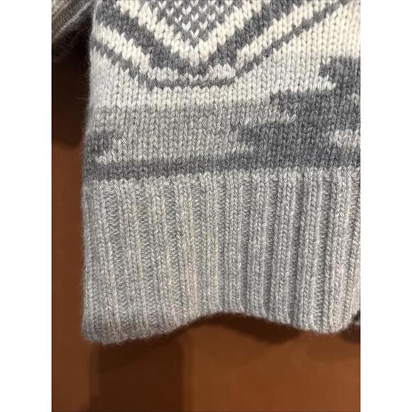 Lauren Ralph Lauren Wool Angora Cardigan Short Sleeve Sweater LP Southwestern - Picture 7 of 9